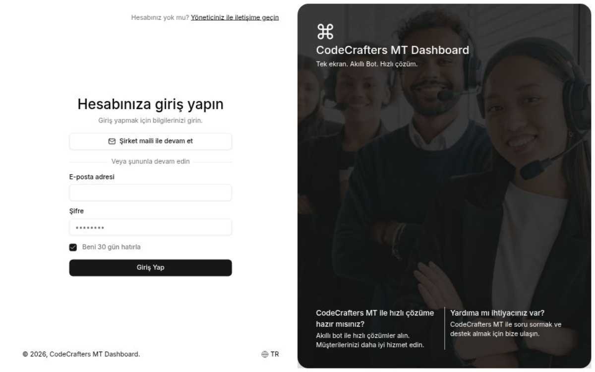 CodeCrafters MT Dashboard